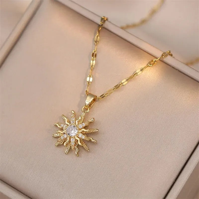 Luxe Spin Zirkoon Bloem Hanger Ketting